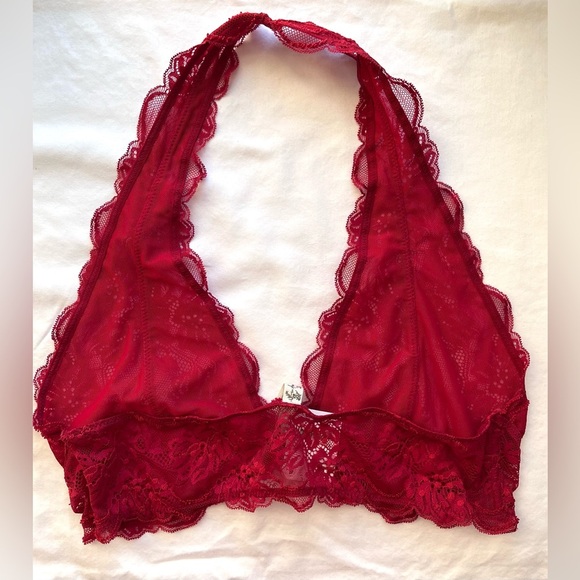 NWT Free People Intimately Last Dance Lace Halter Bralette - Picture 2 of 3